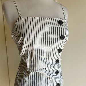 Xl who what wear summer pinup dress striped pencil wiggle retro vintage style